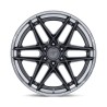 Fuel Off-Road | FC408 FLIGHT 20x9 ET1 - GLOSS GUNMETAL W/ CHROME LIP