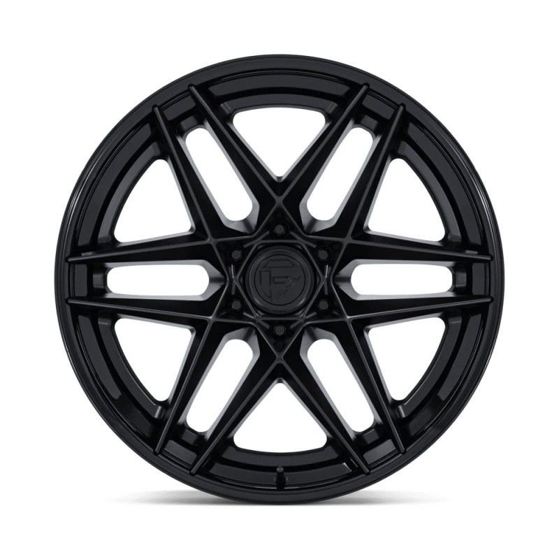 Fuel Off-Road | FC408 FLIGHT 20x10 ET-18 - MATTE BLACK W/ GLOSS BLACK LIP
