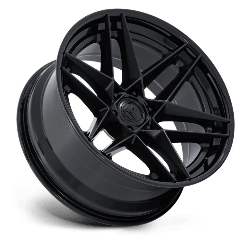 Fuel Off-Road | FC408 FLIGHT 20x9 ET1 - MATTE BLACK W/ GLOSS BLACK LIP
