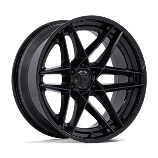Fuel Off-Road | FC408 FLIGHT 22x10 ET-18 - MATTE BLACK W/ GLOSS BLACK LIP