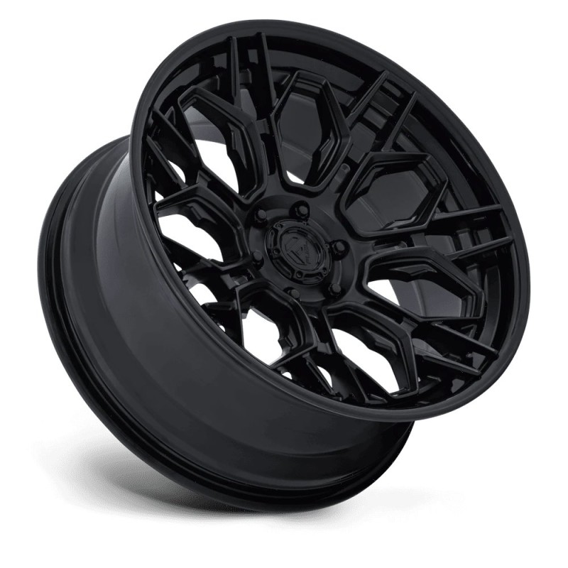 Fuel Off-Road | FC409 HIVE 22x9.5 ET20 - MATTE BLACK W/ GLOSS BLACK LIP