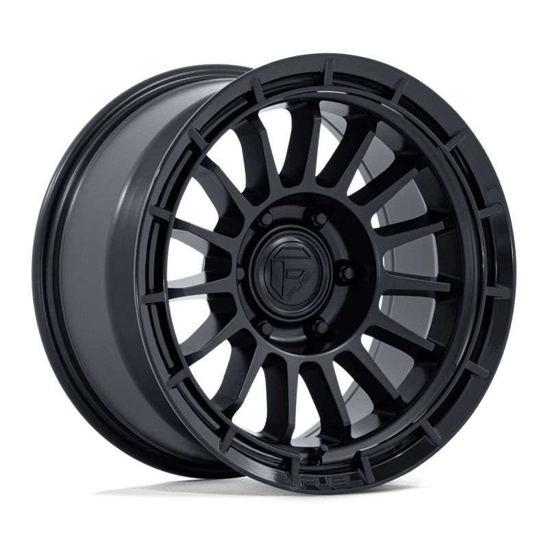 Fuel Off-Road | FC905 ASCEND 17x9 ET-12 - MATTE BLACK W/ GLOSS BLACK LIP