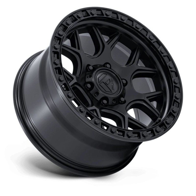 Fuel Off-Road | FC908 PUMA 17x9 ET1 - MATTE BLACK W/ GLOSS BLACK LIP
