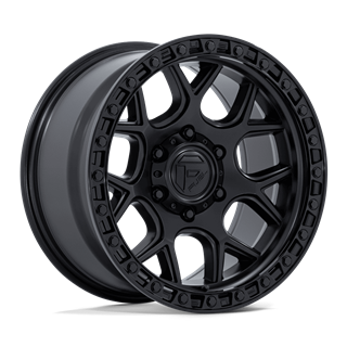 Fuel Off-Road | FC908 PUMA 20x9 ET1 - MATTE BLACK W/ GLOSS BLACK LIP