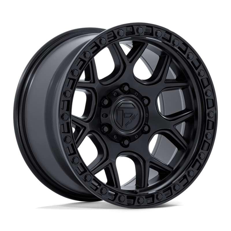 Fuel Off-Road | FC908 PUMA 20x9 ET1 - MATTE BLACK W/ GLOSS BLACK LIP