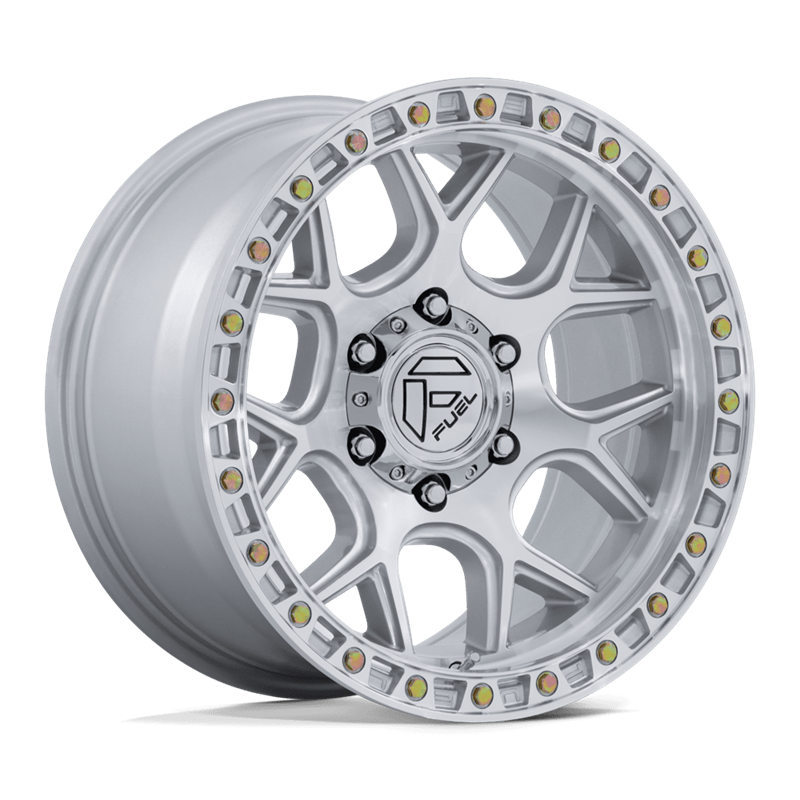 Fuel Off-Road | FC908 PUMA 17x9 ET-12 - GLOSS SILVER W/ MACHINED FACE