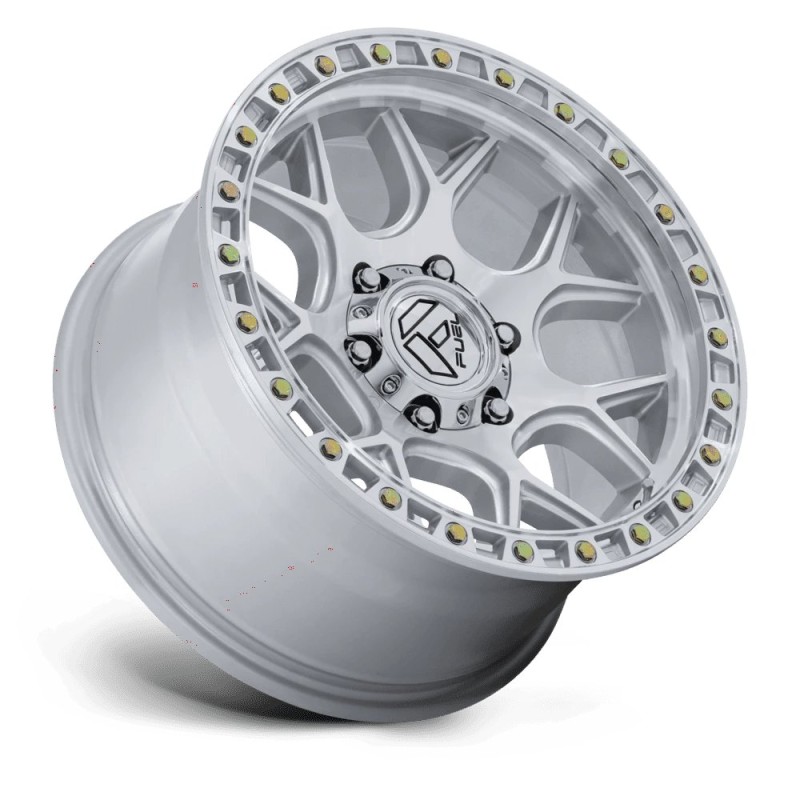 Fuel Off-Road | FC908 PUMA 17x9 ET-12 - GLOSS SILVER W/ MACHINED FACE