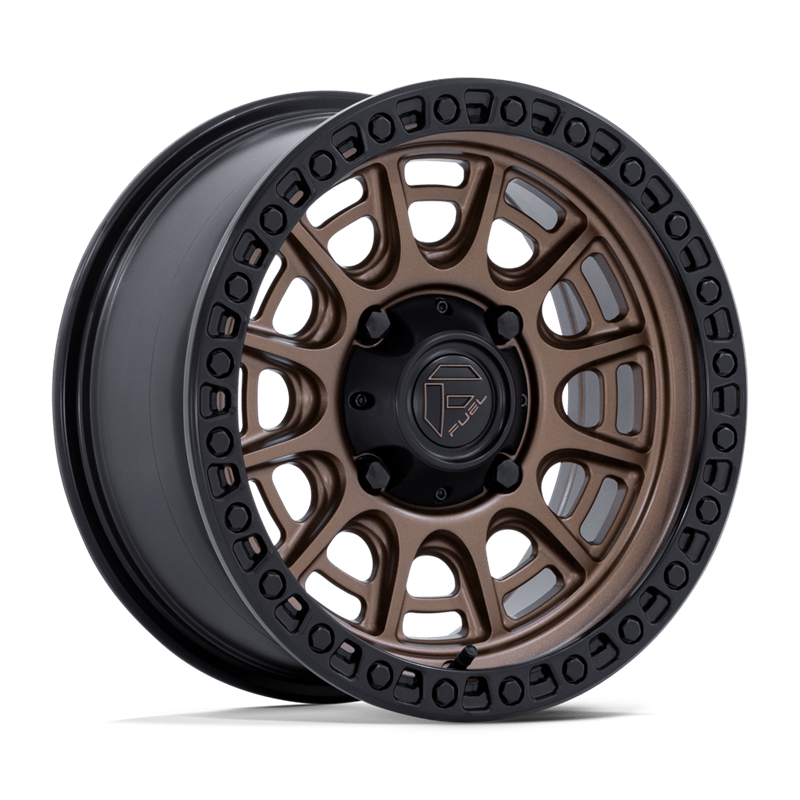 Fuel Off-Road | FV832 CYCLE UTV 15x7 ET38 - MATTE BRONZE W MATTE BLACK LIP