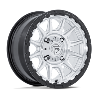 Fuel Off-Road | FV866 PISTON UTV 15x7 ET38 - HYPER SILVER MACH-FC M-BLK LIP