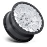 Fuel Off-Road | FV866 PISTON UTV 15x7 ET38 - HYPER SILVER MACH-FC M-BLK LIP