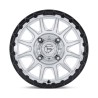 Fuel Off-Road | FV866 PISTON UTV 15x7 ET38 - HYPER SILVER MACH-FC M-BLK LIP