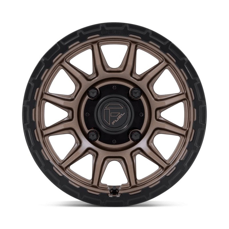 Fuel Off-Road | FV866 PISTON UTV 15x7 ET38 - MATTE BRONZE W MATTE BLACK LIP