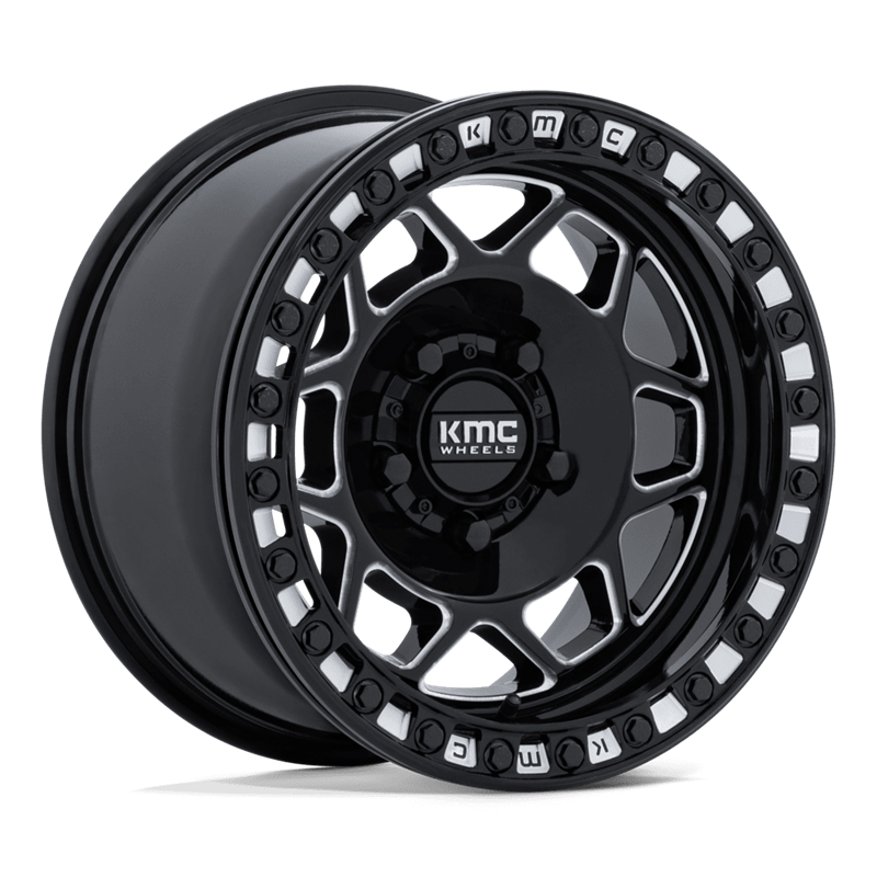 KMC | KS241 TORX UTV BEADLOCK 15x7 ET38 - GLOSS BLACK MILLED