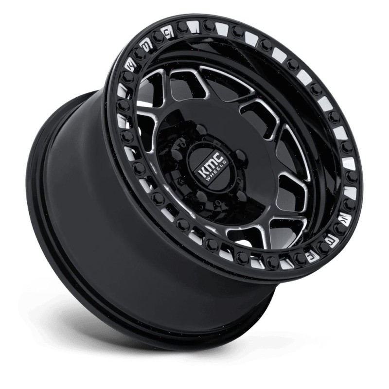 KMC | KS241 TORX UTV BEADLOCK 15x7 ET38 - GLOSS BLACK MILLED