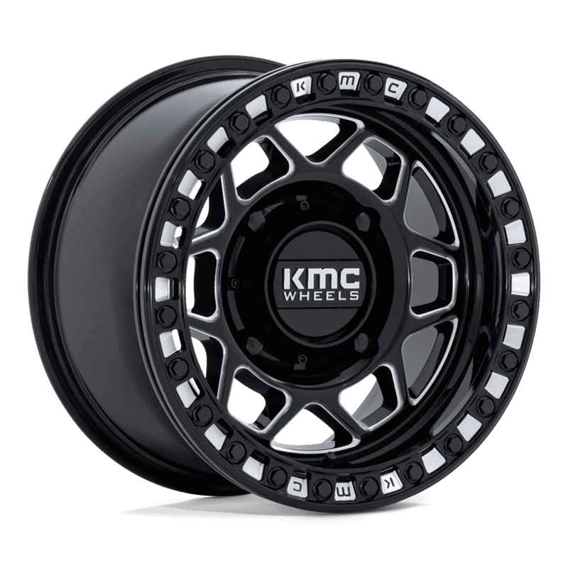 KMC | KS241 TORX UTV BEADLOCK 15x7 ET38 - GLOSS BLACK MILLED