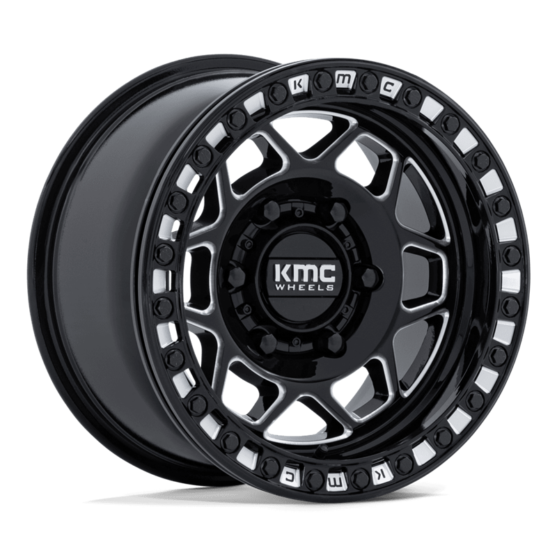KMC | KS241 TORX UTV BEADLOCK 15x7 ET38 - GLOSS BLACK MILLED