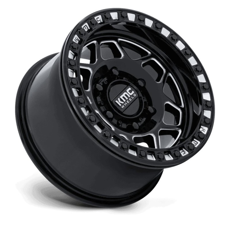 KMC | KS241 TORX UTV BEADLOCK 15x7 ET38 - GLOSS BLACK MILLED