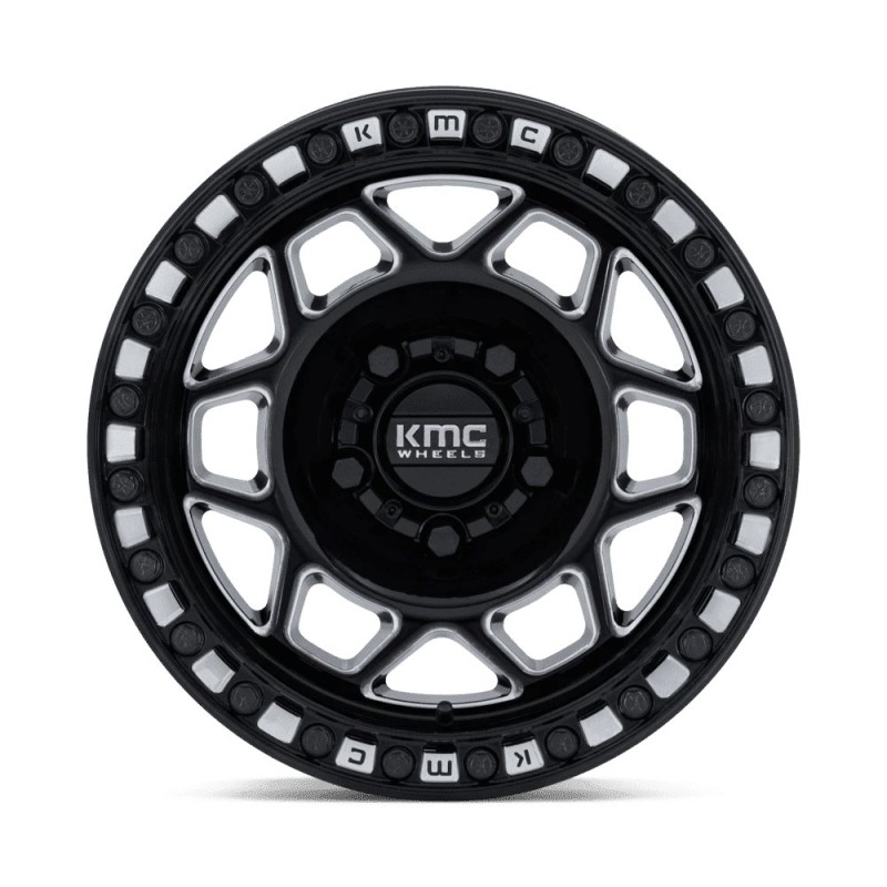 KMC | KS241 TORX UTV BEADLOCK 15x8 ET0 - GLOSS BLACK MILLED