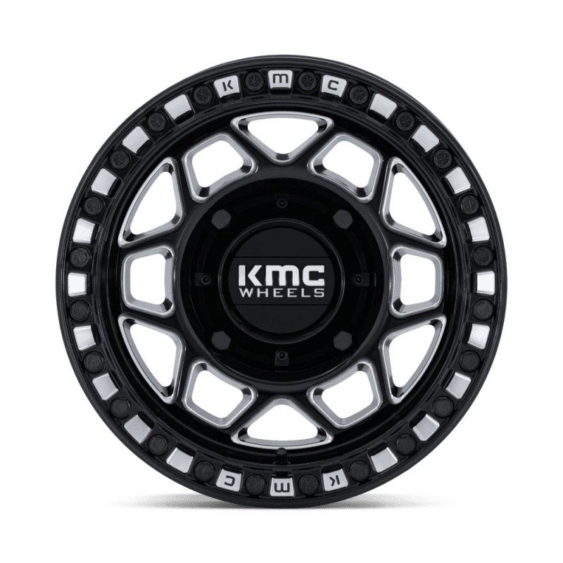 KMC | KS241 TORX UTV BEADLOCK 15x8 ET0 - GLOSS BLACK MILLED
