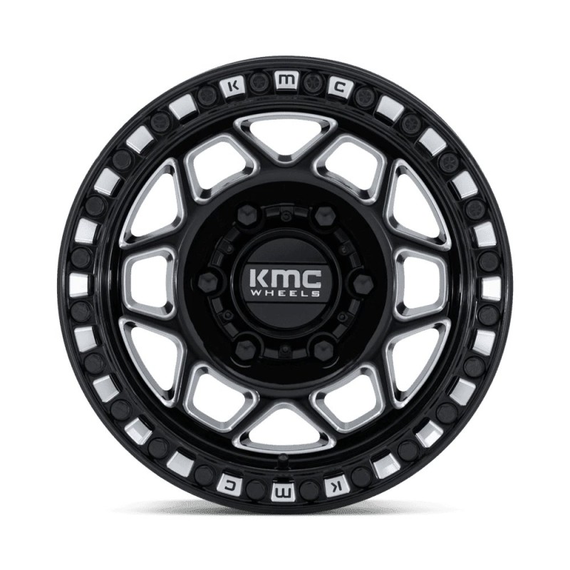 KMC | KS241 TORX UTV BEADLOCK 15x8 ET0 - GLOSS BLACK MILLED