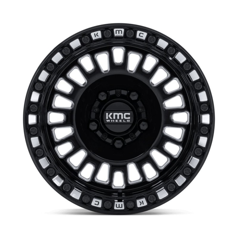 KMC | KS242 AZTEC UTV BEADLOCK 15x10 ET0 - GLOSS BLACK MILLED
