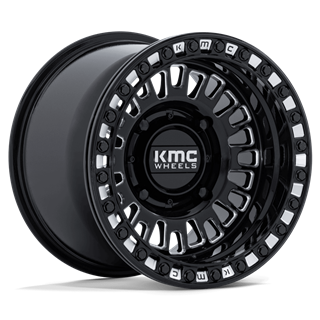 KMC | KS242 AZTEC UTV BEADLOCK 15x10 ET0 - GLOSS BLACK MILLED