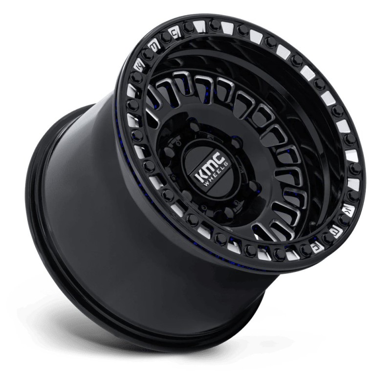 KMC | KS242 AZTEC UTV BEADLOCK 15x10 ET0 - GLOSS BLACK MILLED