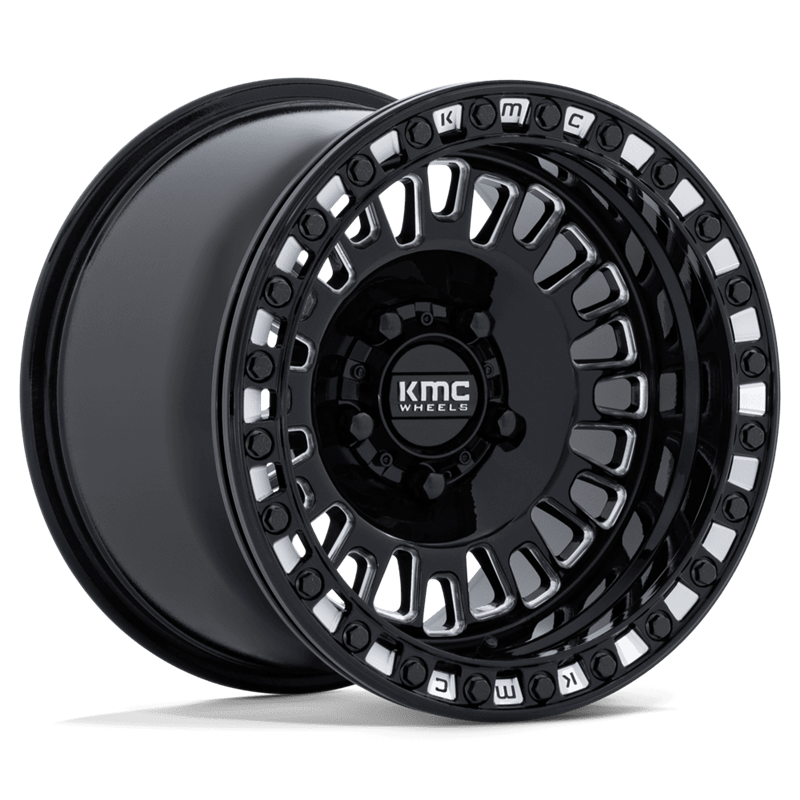 KMC | KS242 AZTEC UTV BEADLOCK 15x7 ET38 - GLOSS BLACK MILLED