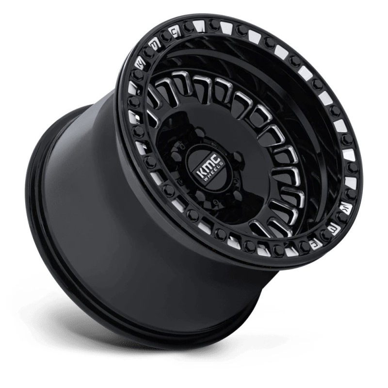KMC | KS242 AZTEC UTV BEADLOCK 15x7 ET38 - GLOSS BLACK MILLED