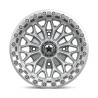 MSA Offroad | MA53 BOLO UTV BEADLOCK 15x7 ET10 - GLOSS SILVER W/ MACHINED FACE