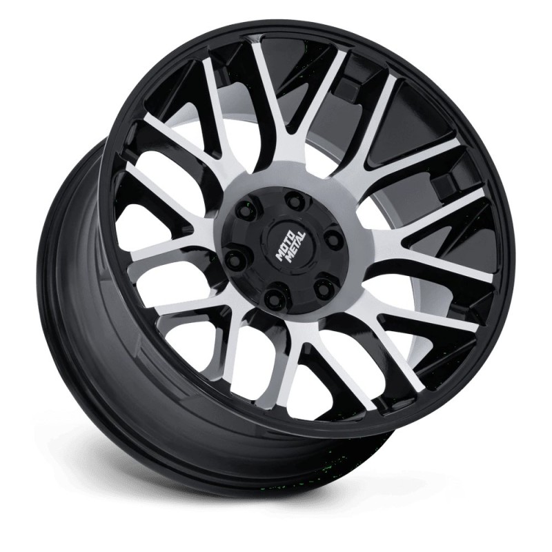 Moto Metal | MO816 OVERLOOK 20x10 ET-18 - GLOSS BLACK W/ MACHINED FACE