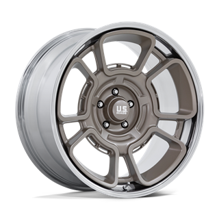 US Mag | UC147 FLAGSTAFF 20x11 ET-6 - PEWTER W/ CHROME LIP