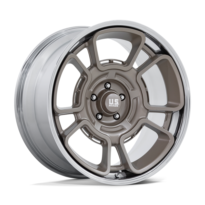 US Mag | UC147 FLAGSTAFF 20x8.5 ET1 - PEWTER W/ CHROME LIP