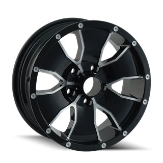 Trailer Wheels | 14 15x6 ET0 - Gloss Black Machined