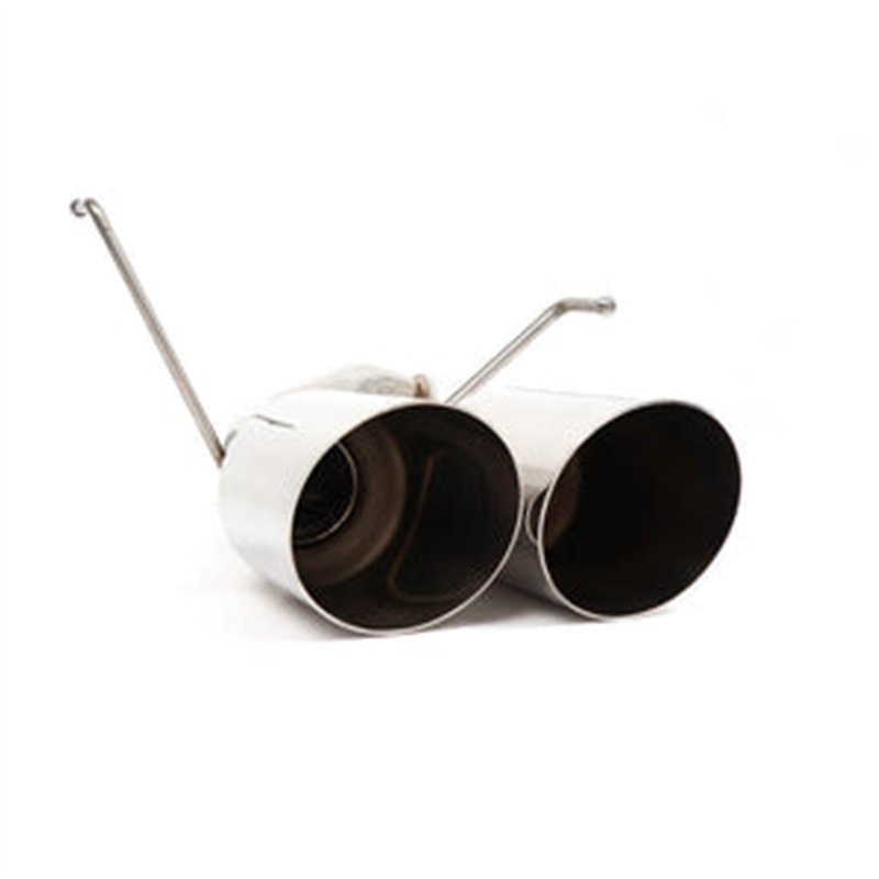 BLOX Racing | Axle-Back Exhaust Muffler Delete Kit, Polished - WRX / 2022-2026