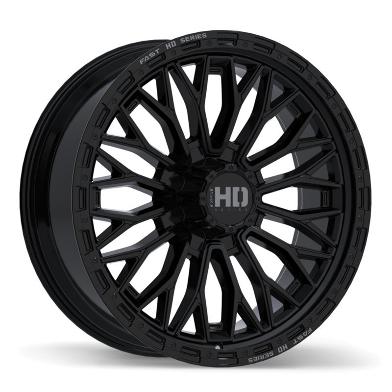 Fast HD | Muramasa 24x9.5 ET35 - Gloss Black with Grey Milling