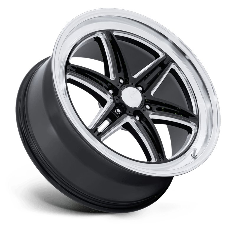 American Racing | AR953 GROOVE 6 DRAG 20x9.5 ET25 - GLOSS BLACK MILLED W/ DC LIP