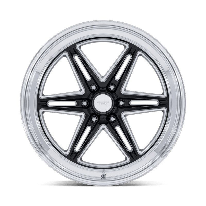 American Racing | AR953 GROOVE 6 DRAG 20x9.5 ET25 - GLOSS BLACK MILLED W/ DC LIP