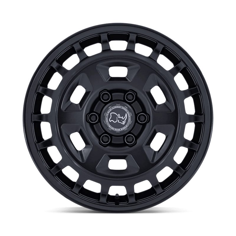 Black Rhino Hard Alloys | BR405 ROVER 18x8 ET32 - MATTE BLACK W/ GLOSS BLACK LIP