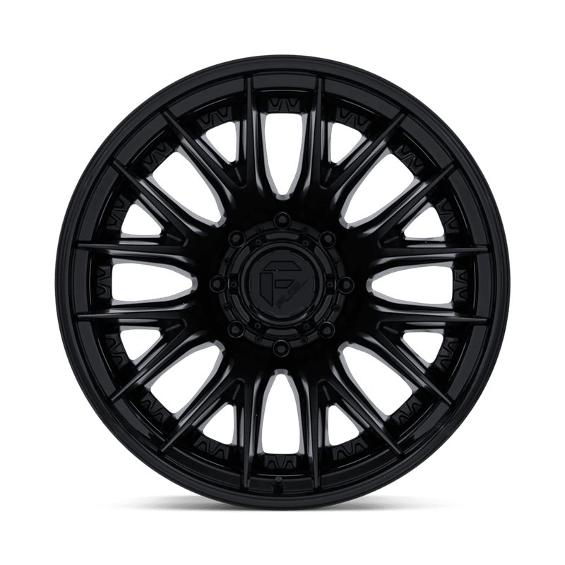 Fuel Off-Road | D406 CATALYST DUALLY 20x8.25 ET-202 - MATTE BLACK W/ GLOSS BLACK LIP