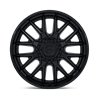 Fuel Off-Road | D406 CATALYST DUALLY 22x8.25 ET105 - MATTE BLACK W/ GLOSS BLACK LIP