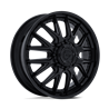 Fuel Off-Road | D406 CATALYST DUALLY 22x8.25 ET105 - MATTE BLACK W/ GLOSS BLACK LIP