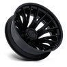 Fuel Off-Road | D406 CATALYST DUALLY 24x8.25 ET-221 - MATTE BLACK W/ GLOSS BLACK LIP