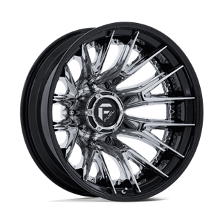 Fuel Off-Road | D407 CATALYST DUALLY 20x8.25 ET-202 - CHROME W/ GLOSS BLACK LIP