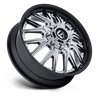 Fuel Off-Road | D407 CATALYST DUALLY 20x8.25 ET105 - CHROME W/ GLOSS BLACK LIP