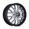 Fuel Off-Road | D407 CATALYST DUALLY 22x8.25 ET105 - CHROME W/ GLOSS BLACK LIP