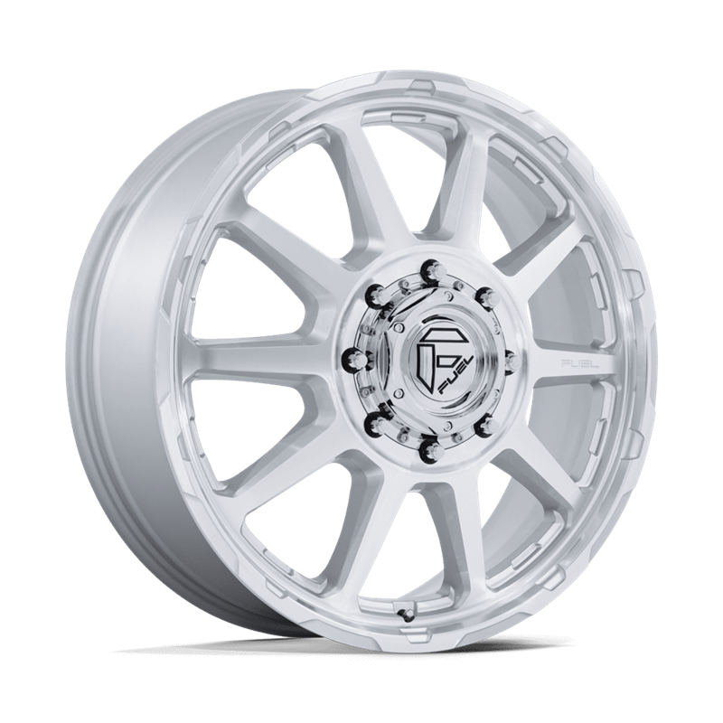 Fuel Off-Road | D912 CIRCUIT DUALLY 24x8.25 ET105 - GLOSS SILVER W/ MACHINED FACE