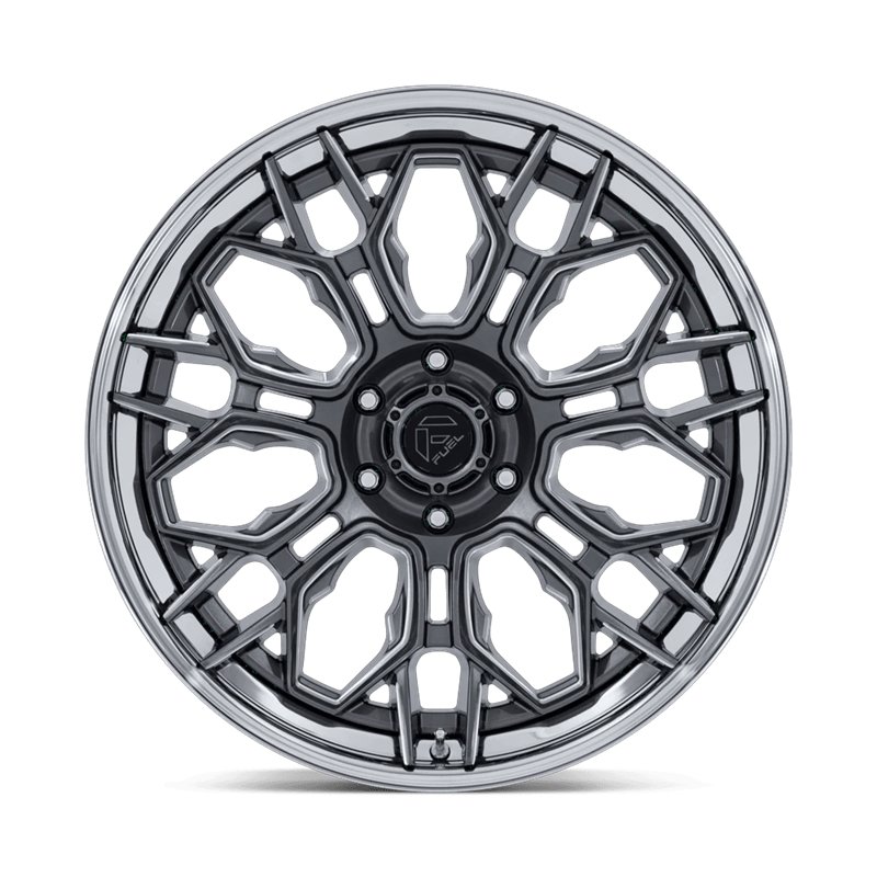 Fuel Off-Road | FC409 HIVE 20x9 ET1 - GLOSS GUNMETAL W/ CHROME LIP