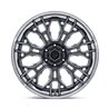 Fuel Off-Road | FC409 HIVE 20x9 ET1 - GLOSS GUNMETAL W/ CHROME LIP