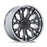 Fuel Off-Road | FC409 HIVE 22x10 ET-18 - GLOSS GUNMETAL W/ CHROME LIP